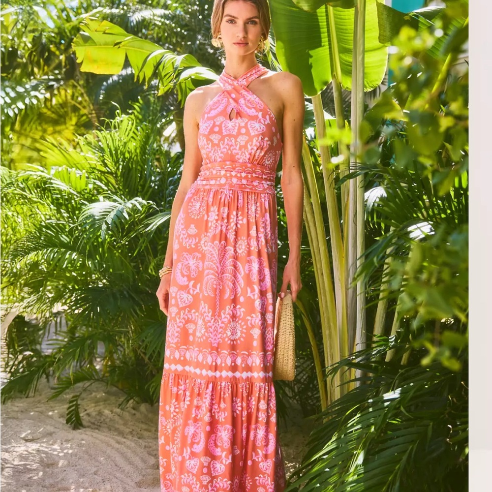 Lilly Pulitzer Vibrant Pink Maxi Dress